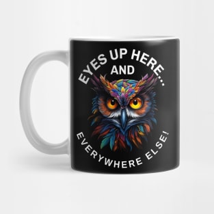 Colorful Owl tshirt - Vibrant And Stylish Owl Mug